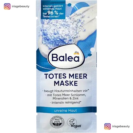 Balea Dead Sea face mask (2x8 ml), 16 ml