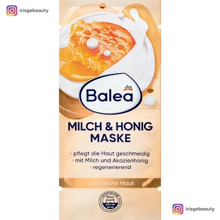 Balea Milk & Honey Face Mask (2x8ml), 16ml