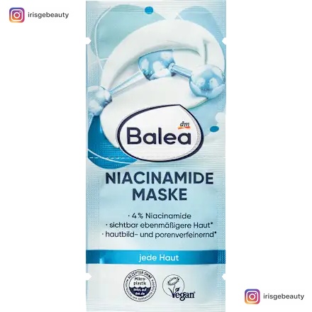 Balea Niacinamide Face Mask, 16 ml