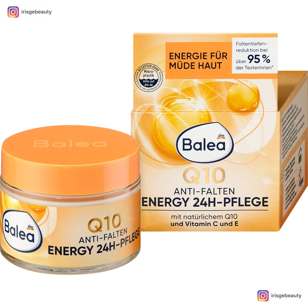 Balea Q10 Anti-Wrinkle Energy 24H Face Cream, 50 ml