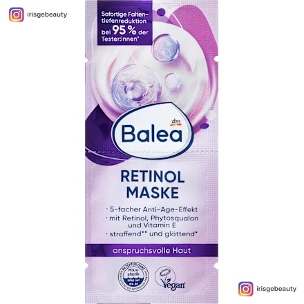 Balea Retinol face mask (2 x 8 ml), 16 ml