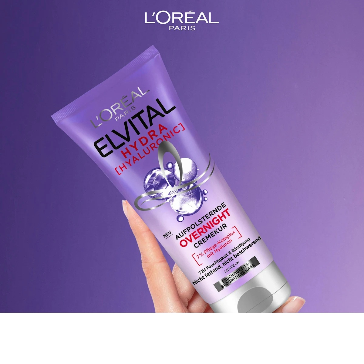 Thumbnail of علاج الشعر الذي يُترك على الشعر، هيدرا هيالورونيك، للاستخدام الليلي، 200 مل