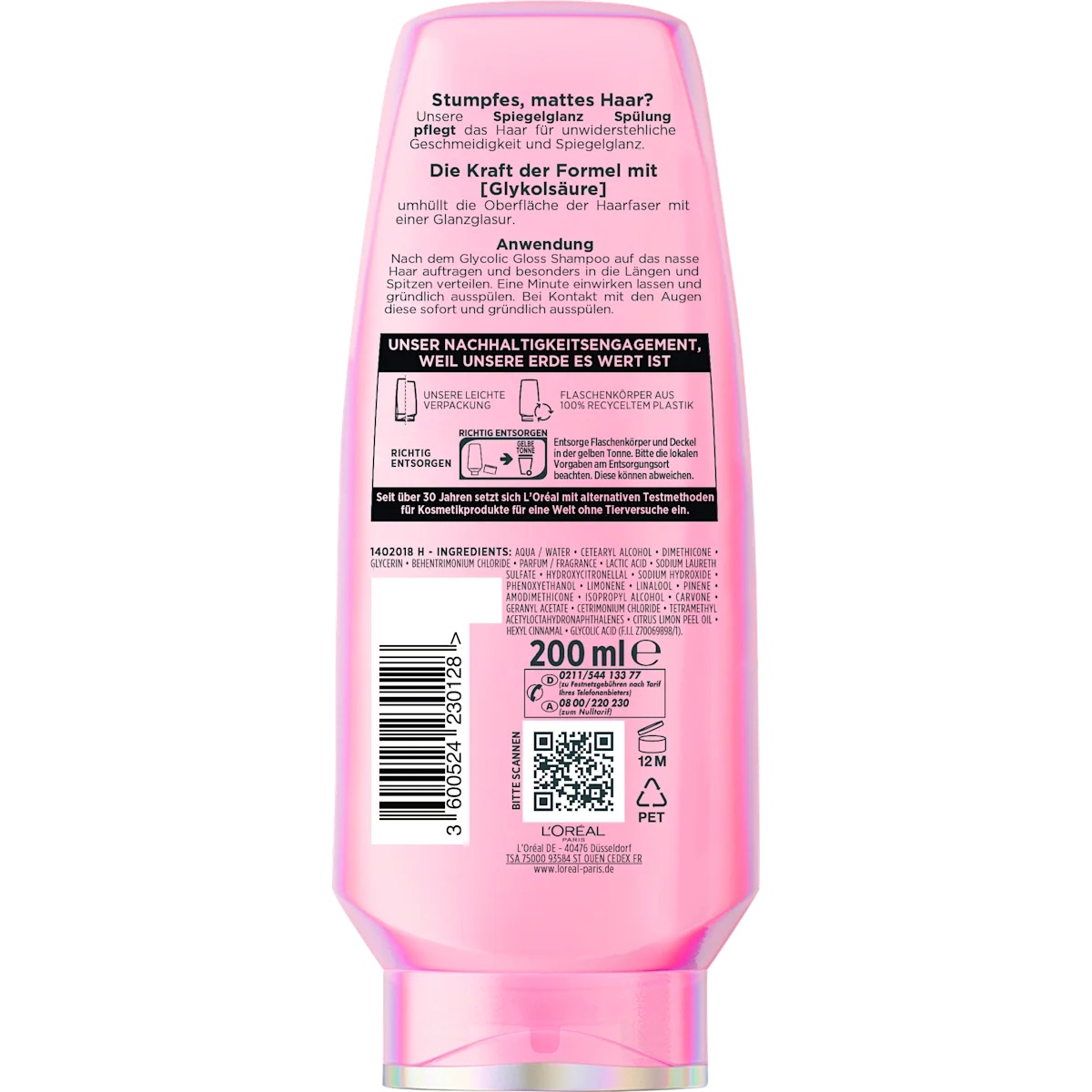 Thumbnail of مكيف شعر كلايكولك كلوس من لوريال بارس 200 مل