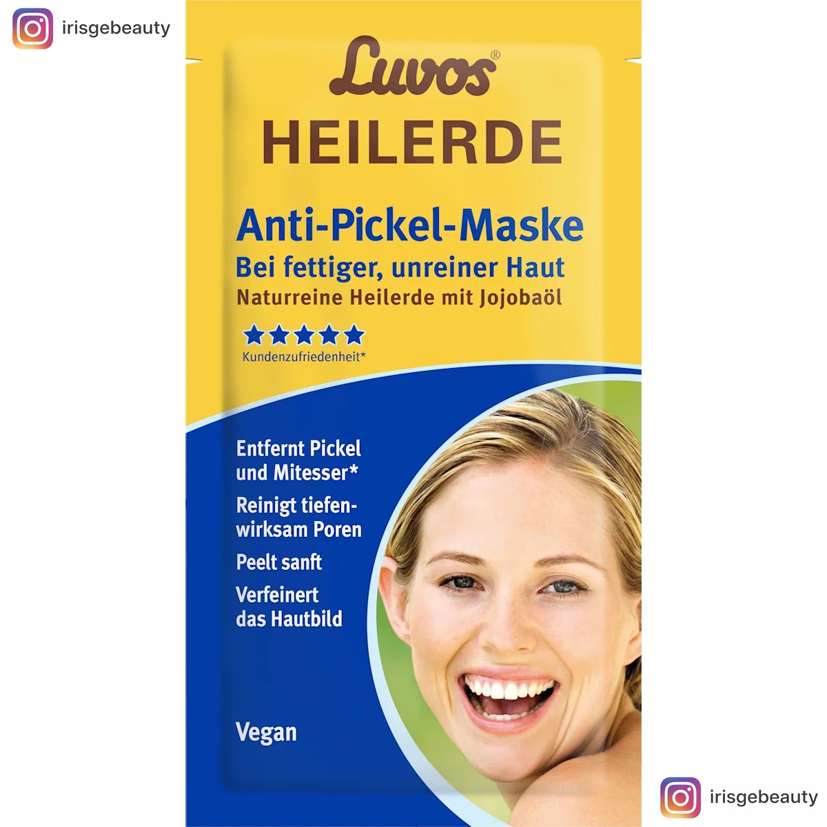 Luvos Healing Clay Anti-acne face mask with healing clay, 15 ml