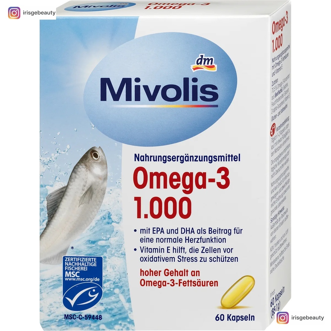 Mivolis Omega-3 1000, Kapseln 60 St., 85,1 g, 1 Table