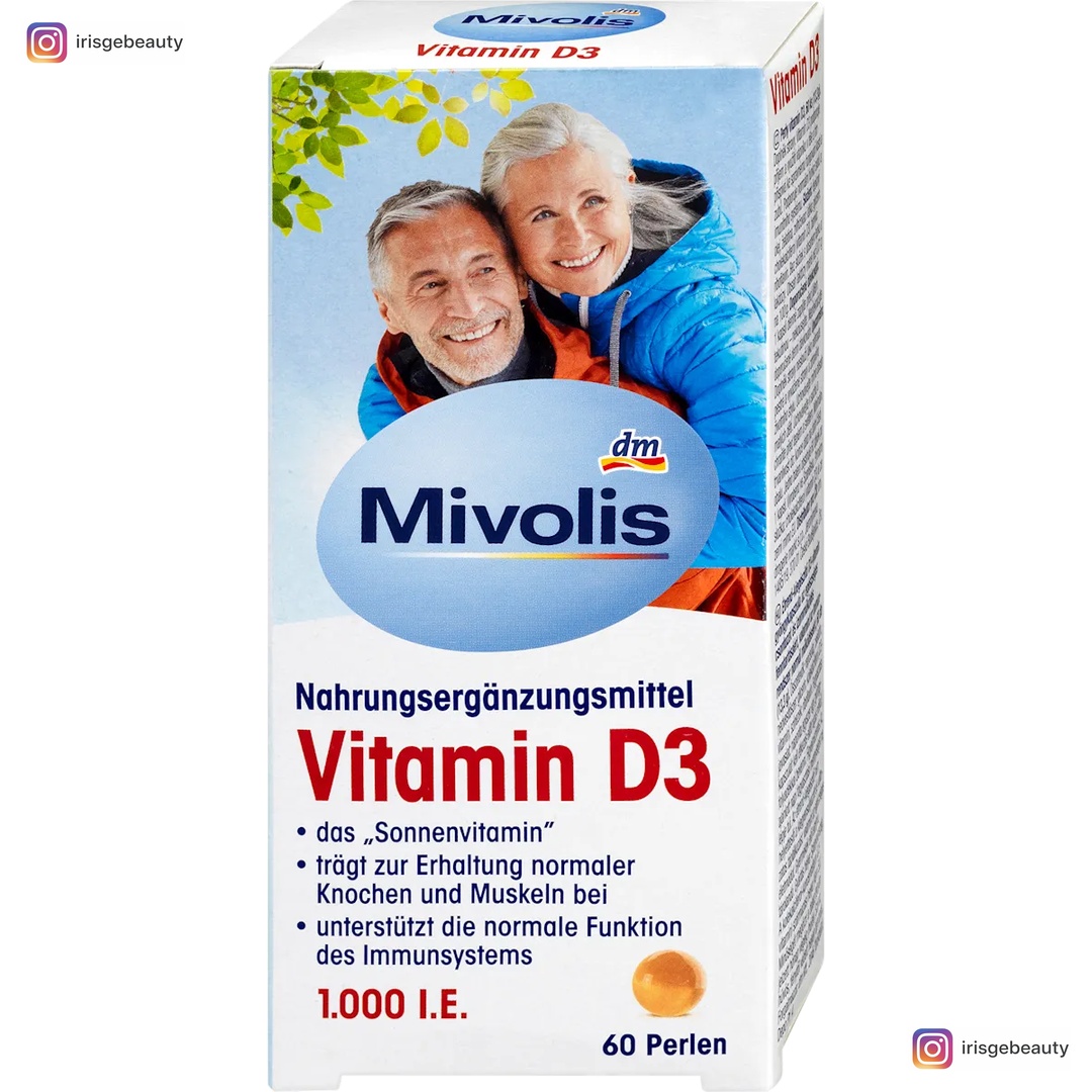 Mivolis Vitamin D3 Perlen 1000 I.E. 60 St, 13,3 g