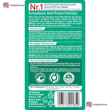 Thumbnail of Schaebens Anti-Pimple Patches for Blemished Skin, 12 Patches