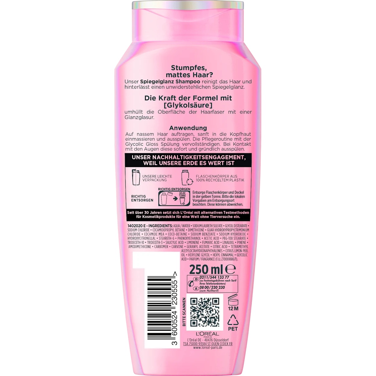 Thumbnail of شامبو كلايكولك كلوس من لوريال بارس 250 مل